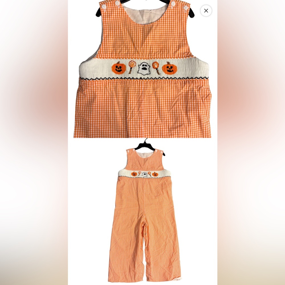 Smocked Pumpkin 3T